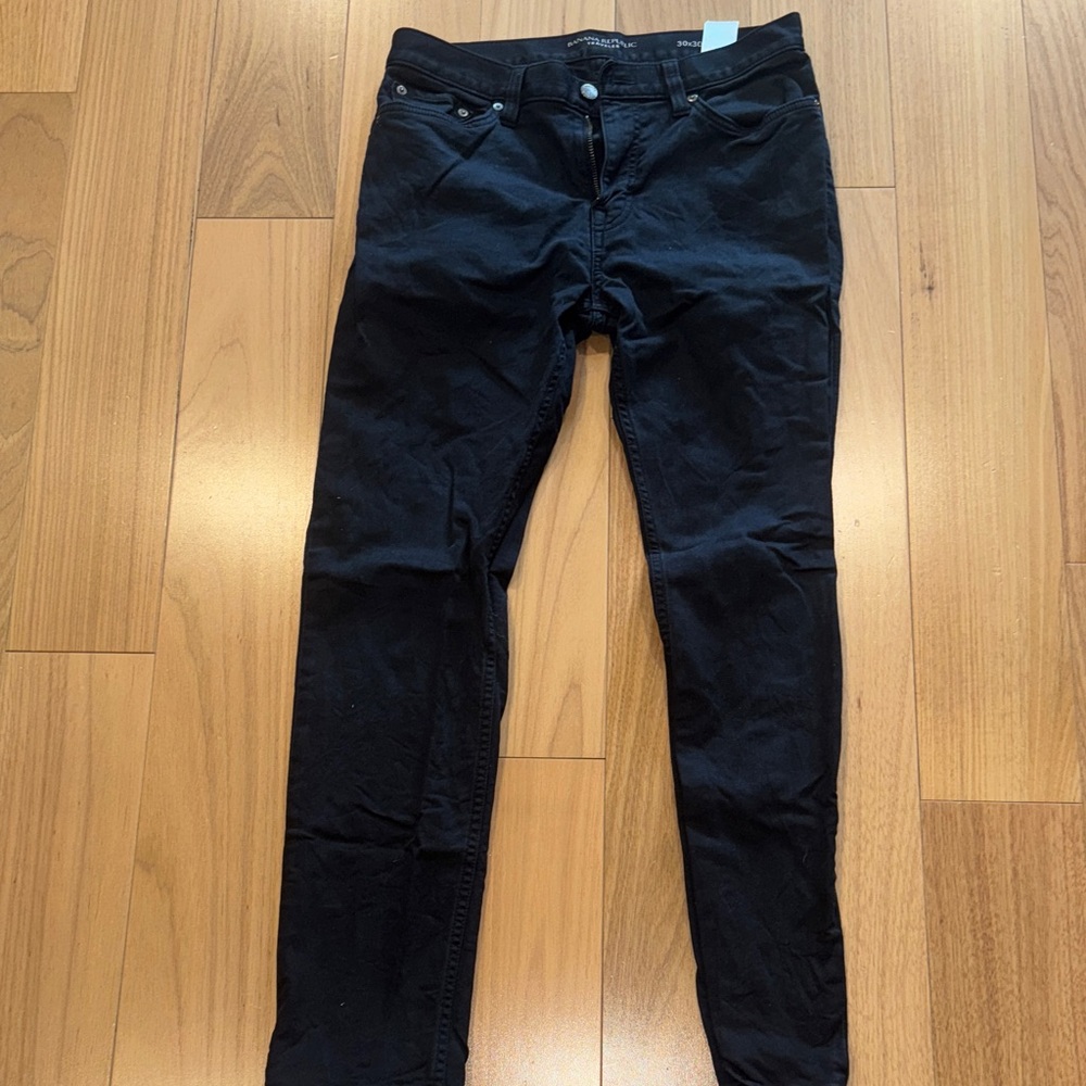 Men's Black Slim Fit traveler Jeans